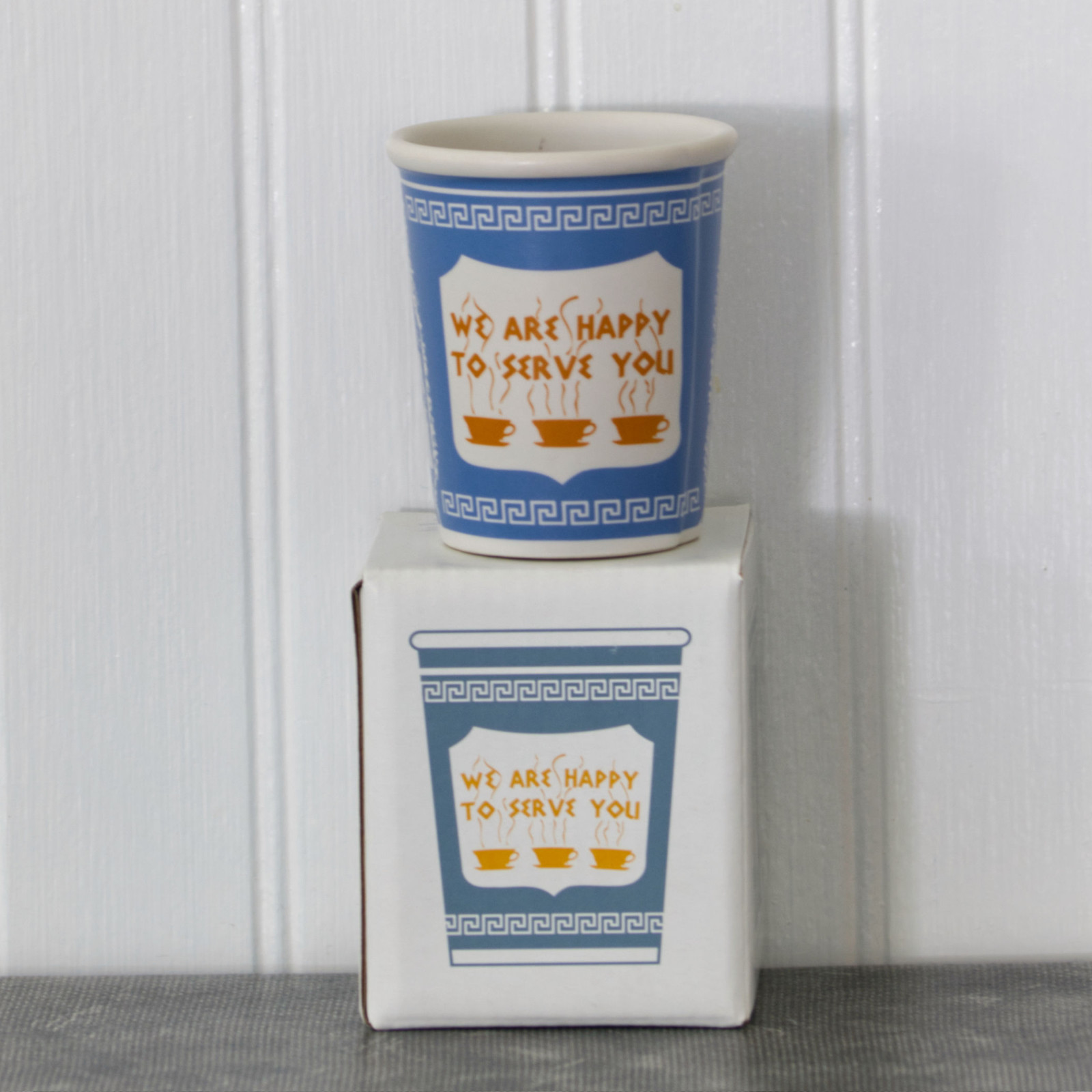 We are happy to serve you ceramic mug